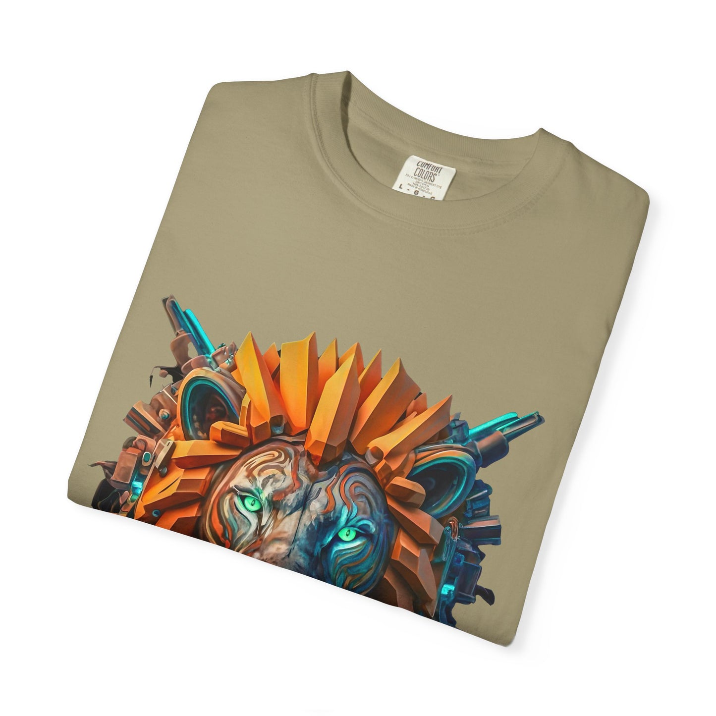 Digital Roar - Unisex T-Shirt - Futuristic Animal Tee for Cyberpunks