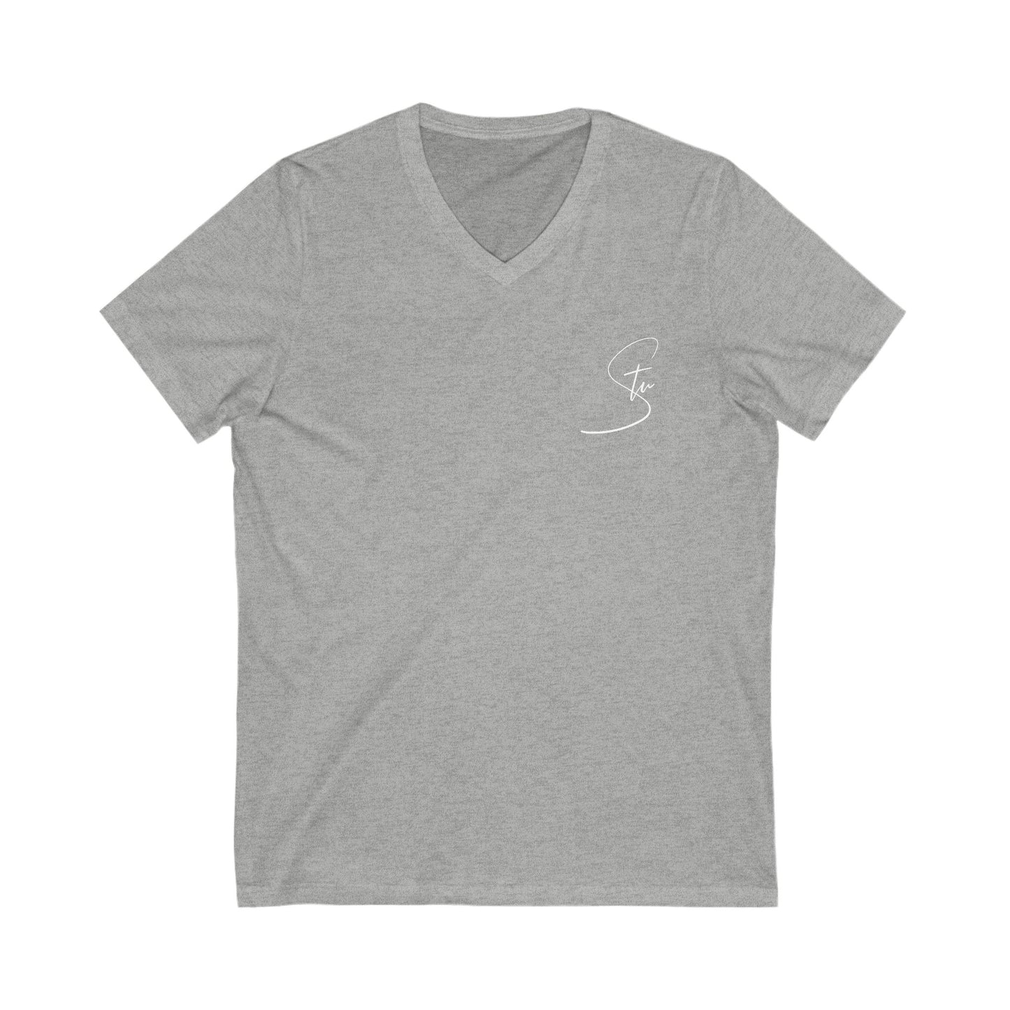 “Stu” - Unisex Jersey Short Sleeve V-Neck Tee