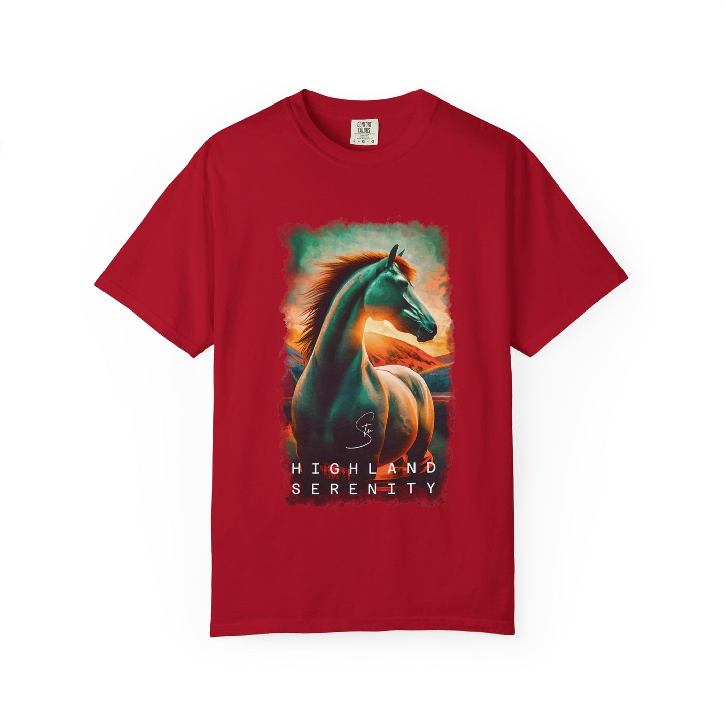 Highland Serenity - Unisex T-Shirt - Artistic Animal Tee for Nature Lovers