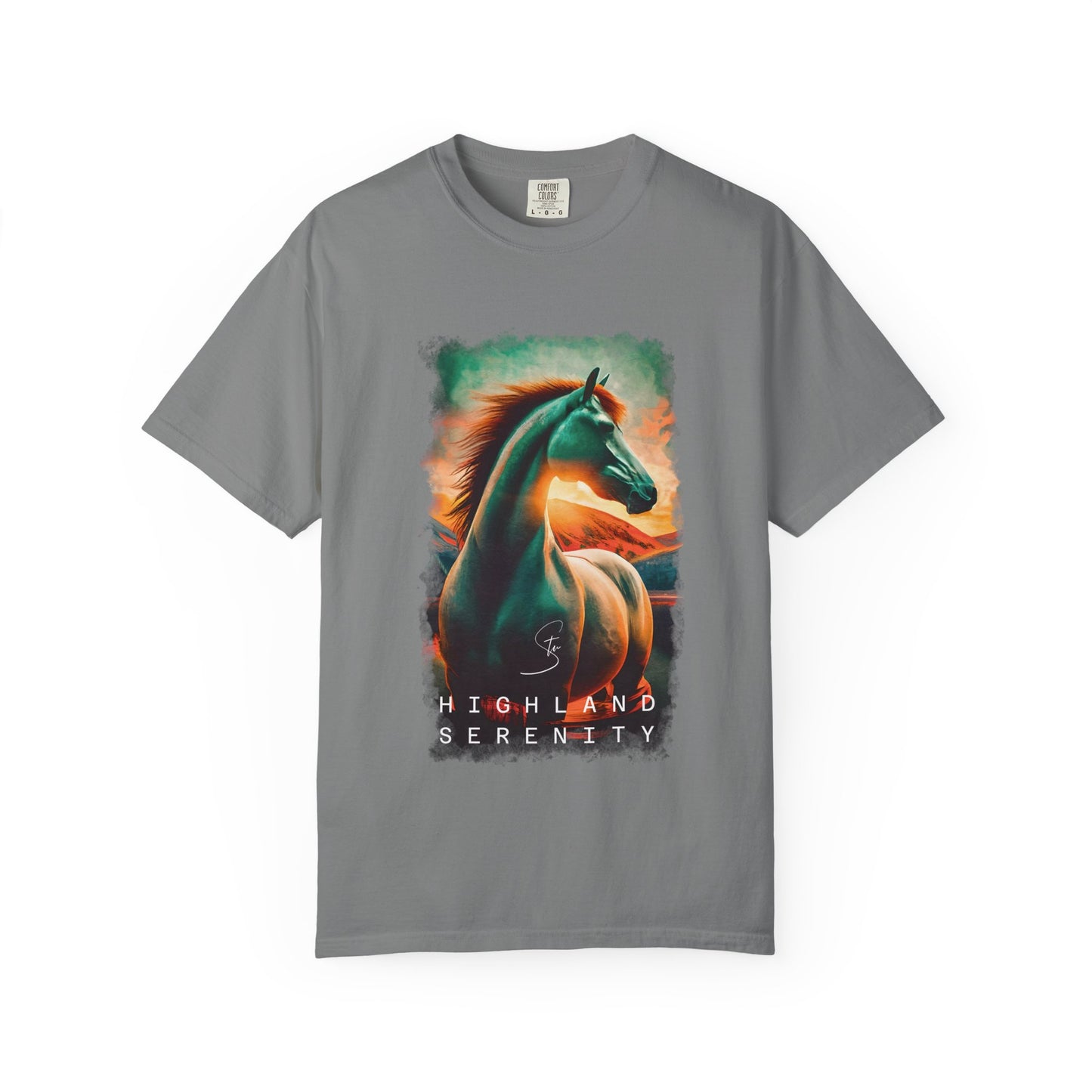 Highland Serenity - Unisex T-Shirt - Artistic Animal Tee for Nature Lovers