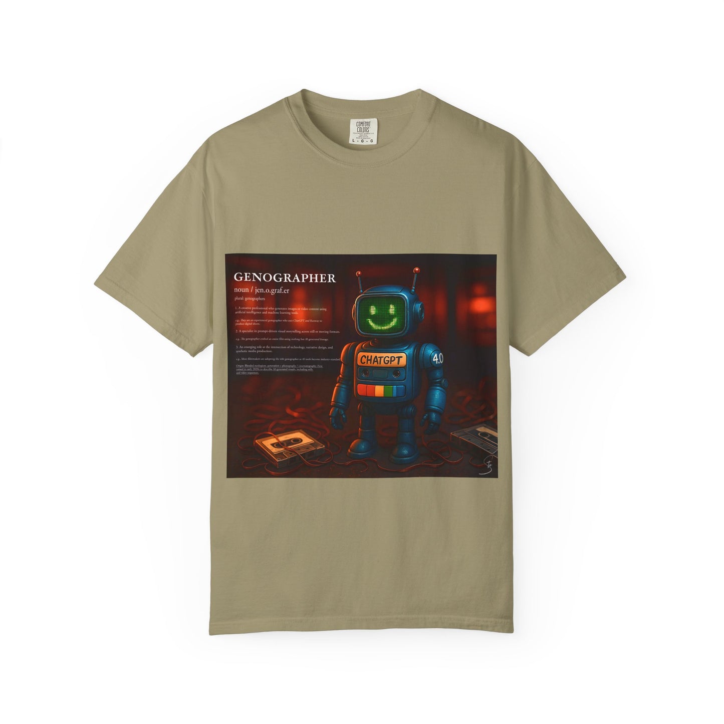 Genographer - Unisex T-Shirt - Robot Tee for AI Genographers