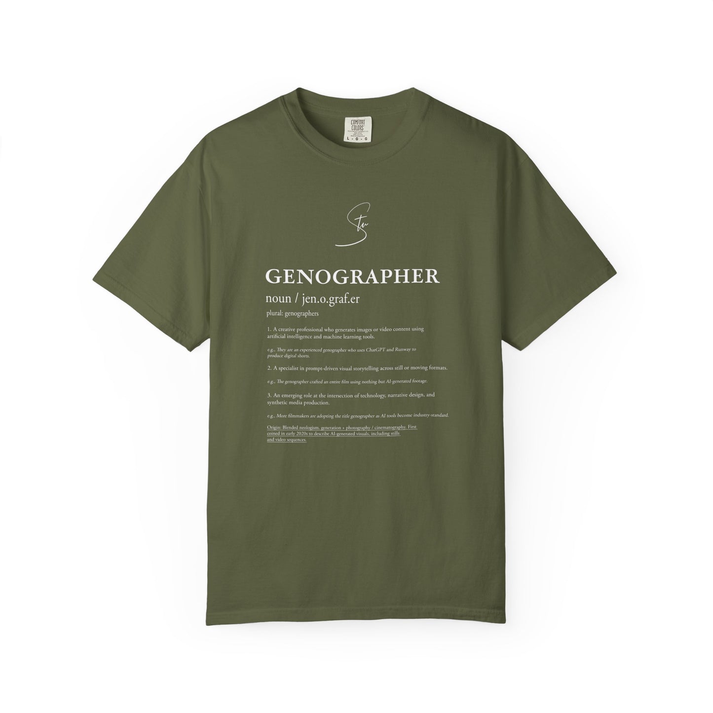 Genographer - Unisex T-Shirt - Genography Tee for Creatives