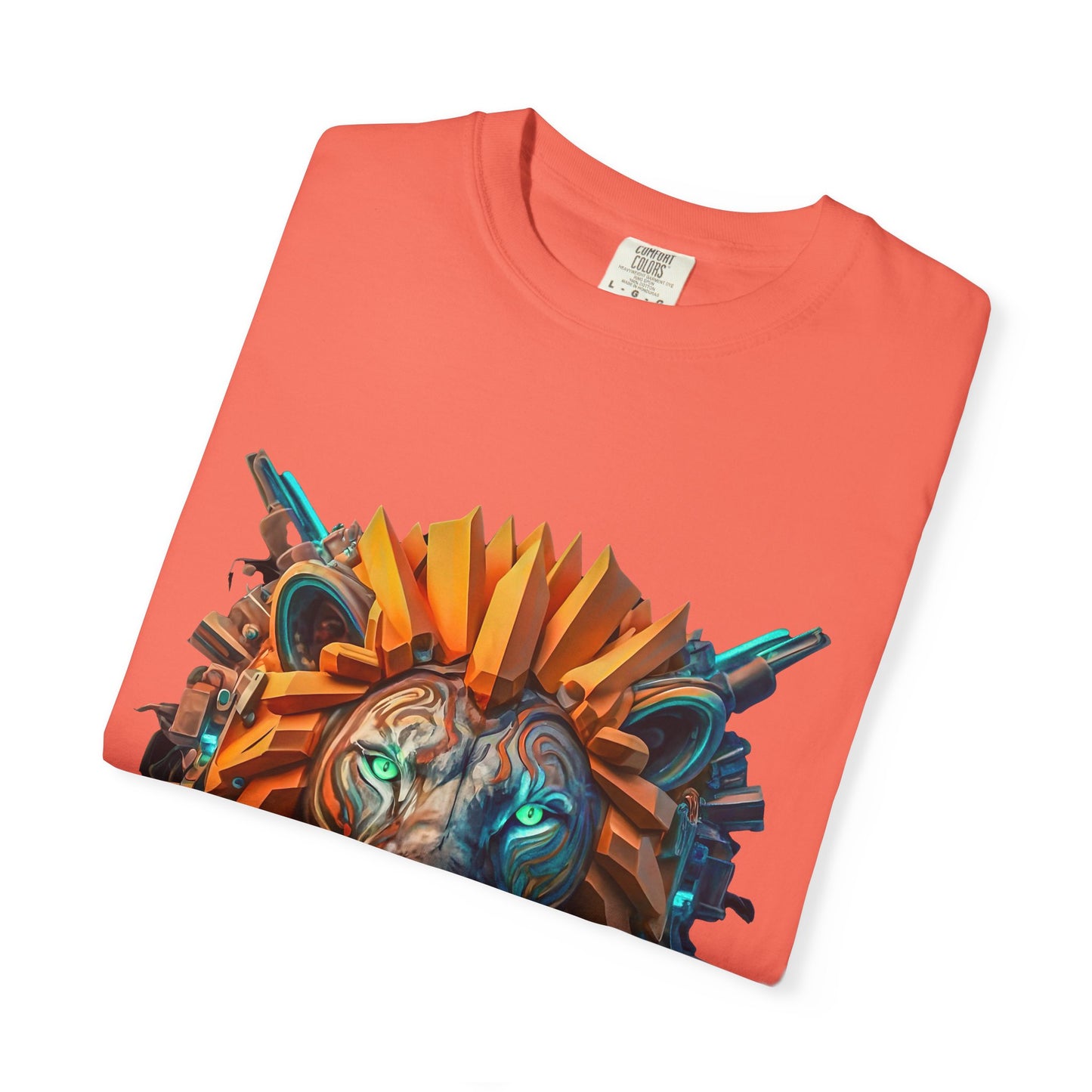 Digital Roar - Unisex T-Shirt - Futuristic Animal Tee for Cyberpunks