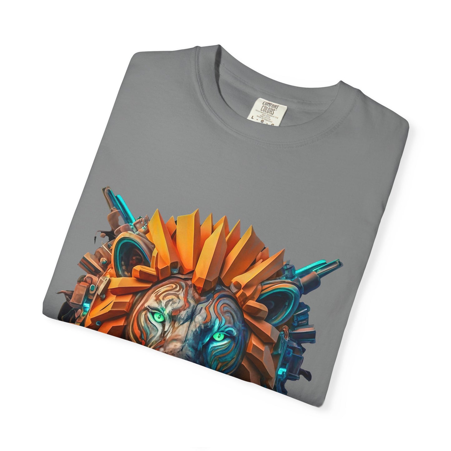 Digital Roar - Unisex T-Shirt - Futuristic Animal Tee for Cyberpunks
