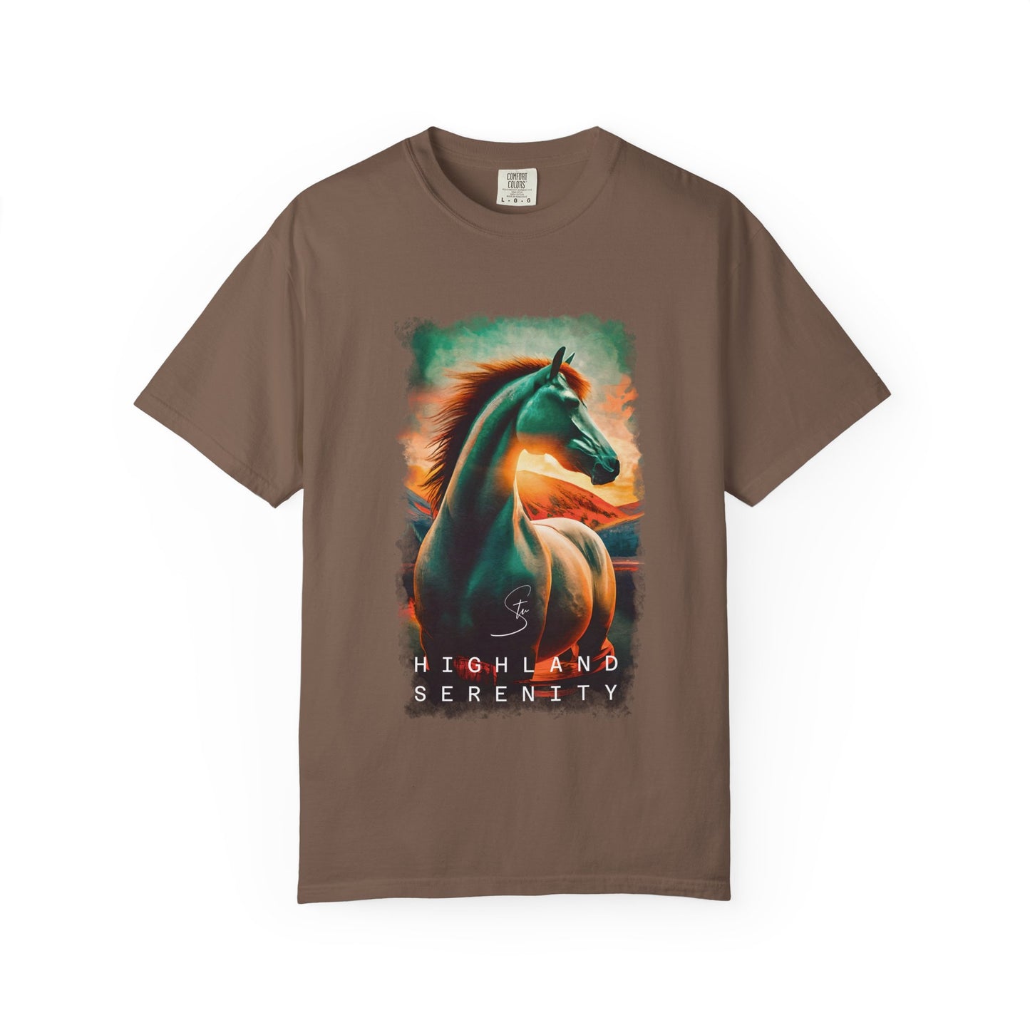 Highland Serenity - Unisex T-Shirt - Artistic Animal Tee for Nature Lovers
