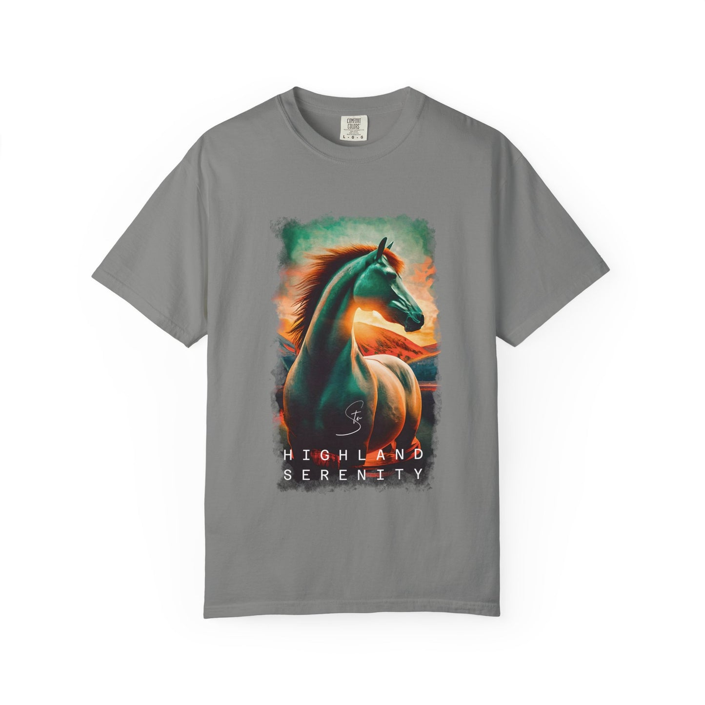 Highland Serenity - Unisex T-Shirt - Artistic Animal Tee for Nature Lovers