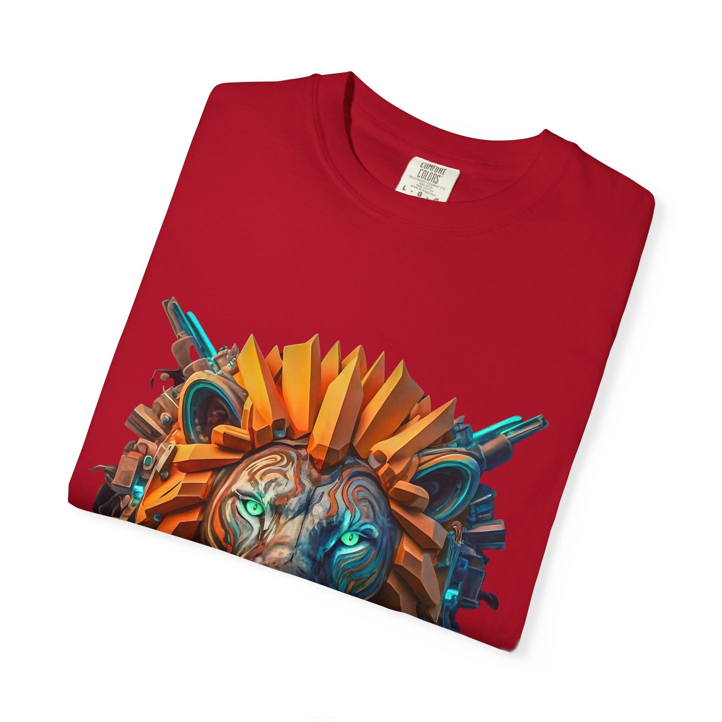 Digital Roar - Unisex T-Shirt - Futuristic Animal Tee for Cyberpunks
