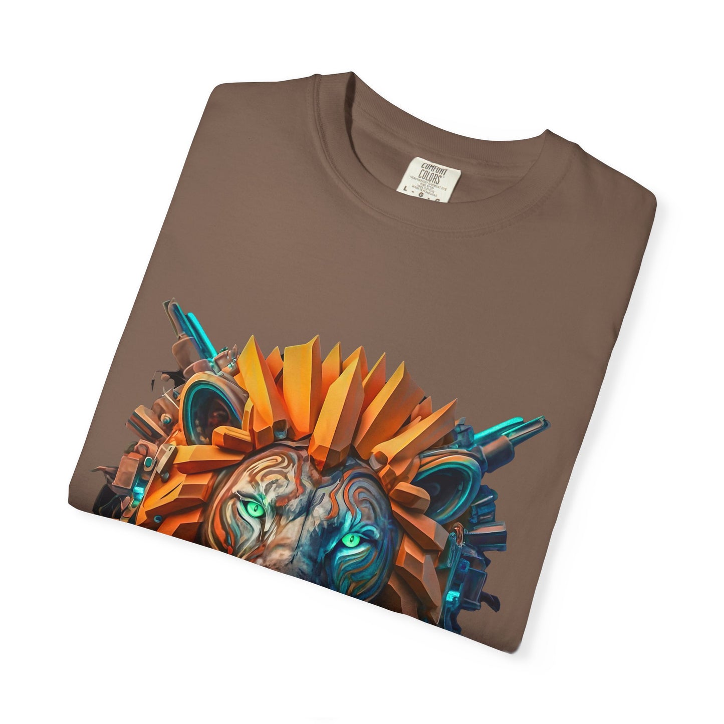 Digital Roar - Unisex T-Shirt - Futuristic Animal Tee for Cyberpunks