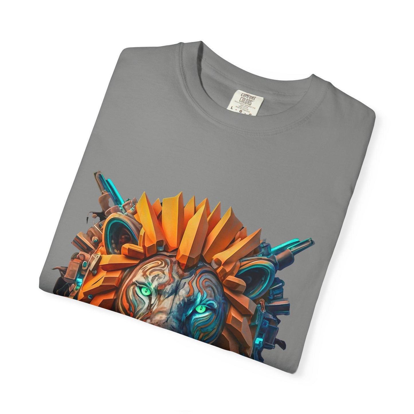 Digital Roar - Unisex T-Shirt - Futuristic Animal Tee for Cyberpunks
