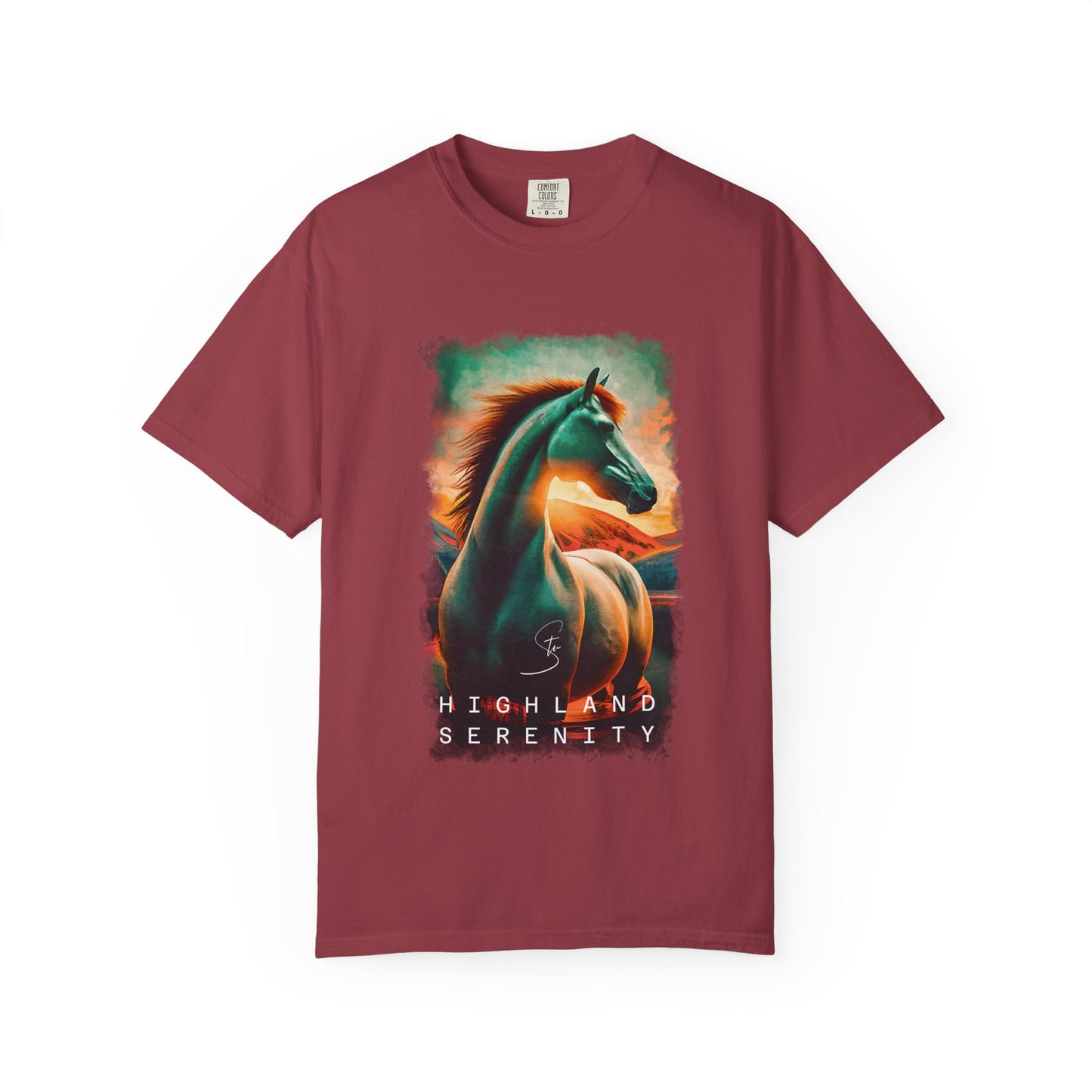Highland Serenity - Unisex T-Shirt - Artistic Animal Tee for Nature Lovers