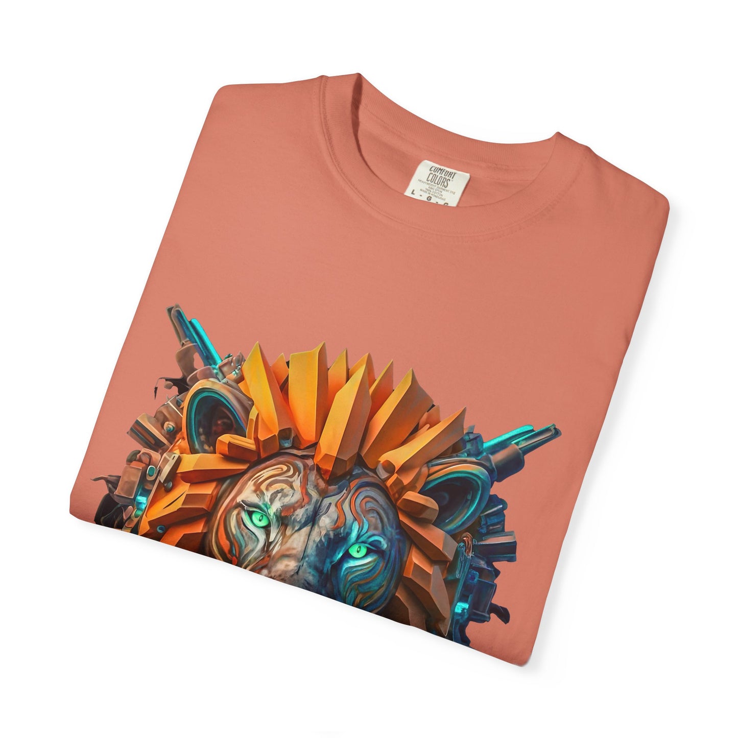 Digital Roar - Unisex T-Shirt - Futuristic Animal Tee for Cyberpunks