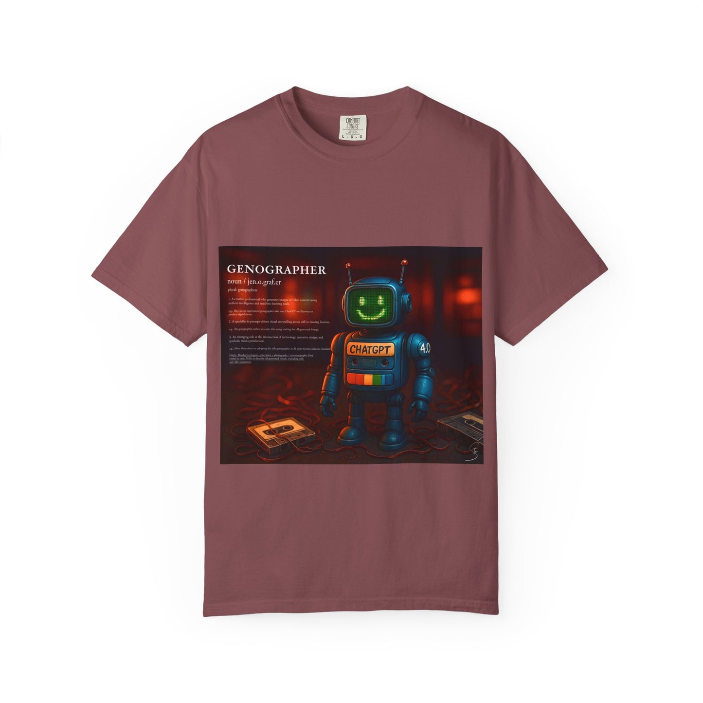 Genographer - Unisex T-Shirt - Robot Tee for AI Genographers