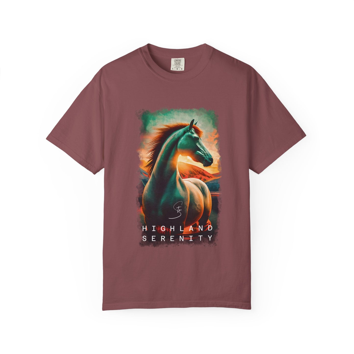 Highland Serenity - Unisex T-Shirt - Artistic Animal Tee for Nature Lovers