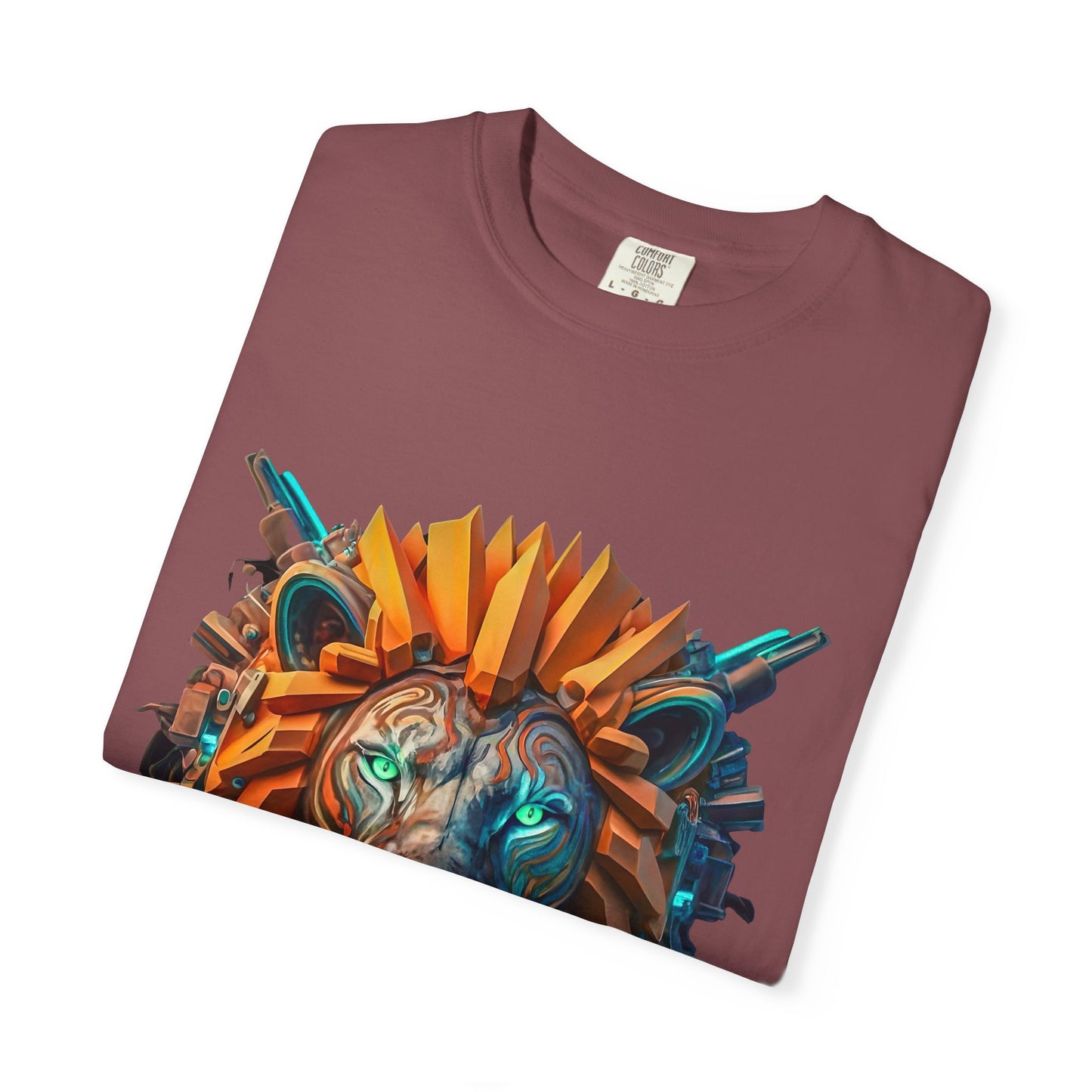 Digital Roar - Unisex T-Shirt - Futuristic Animal Tee for Cyberpunks