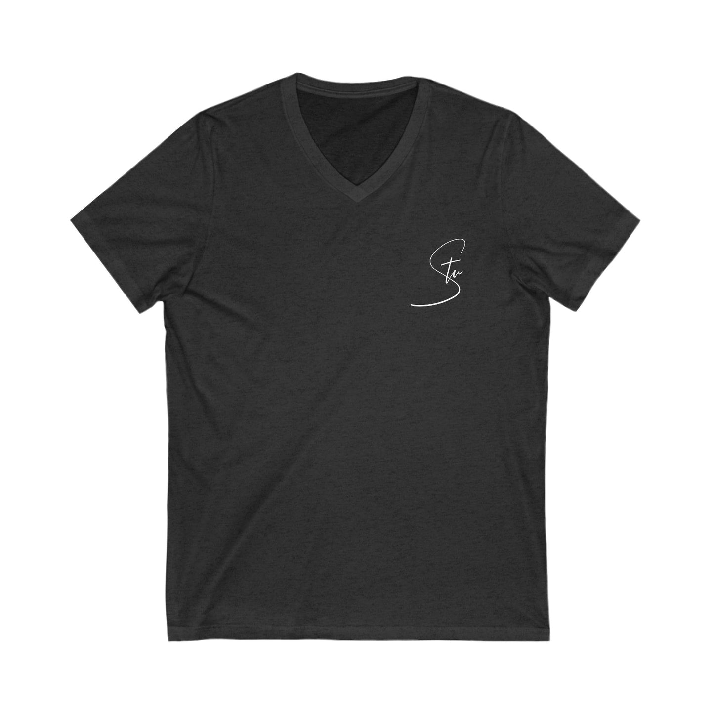“Stu” - Unisex Jersey Short Sleeve V-Neck Tee