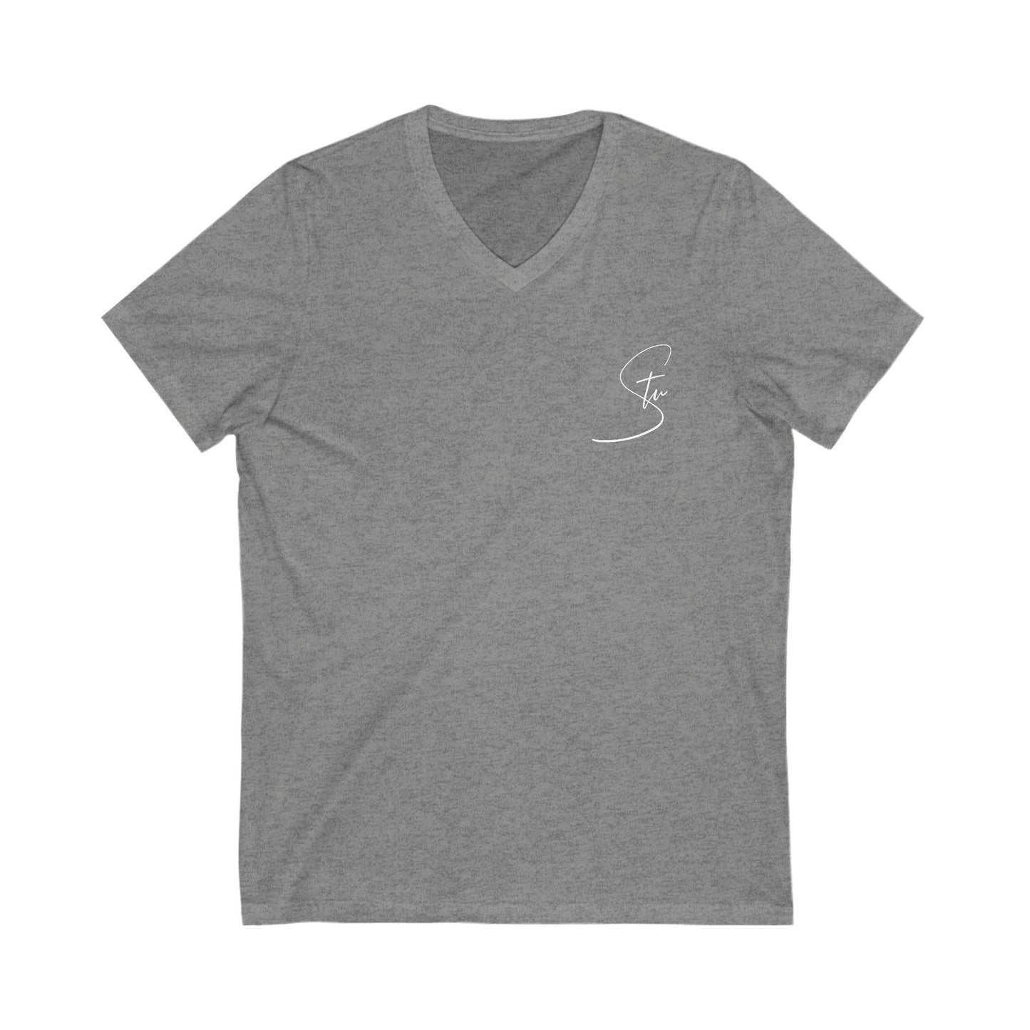 “Stu” - Unisex Jersey Short Sleeve V-Neck Tee