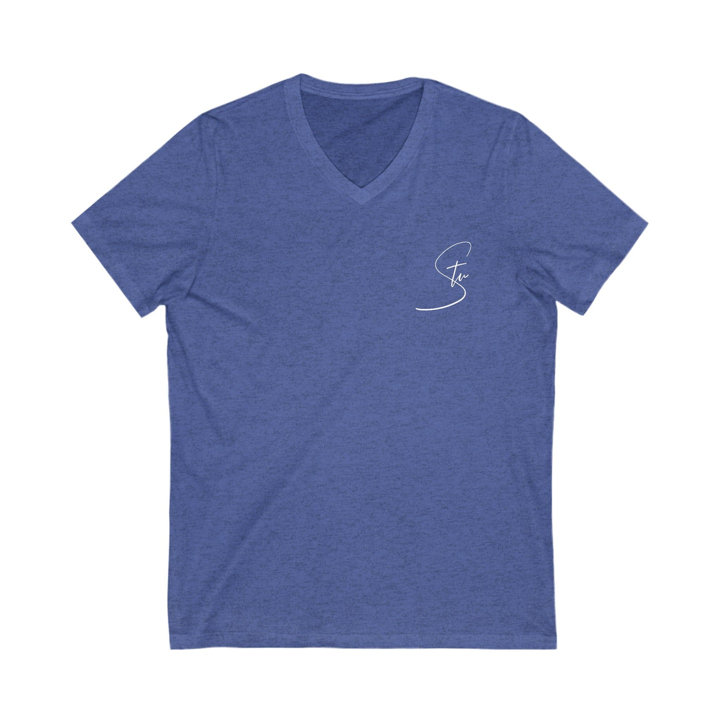 “Stu” - Unisex Jersey Short Sleeve V-Neck Tee