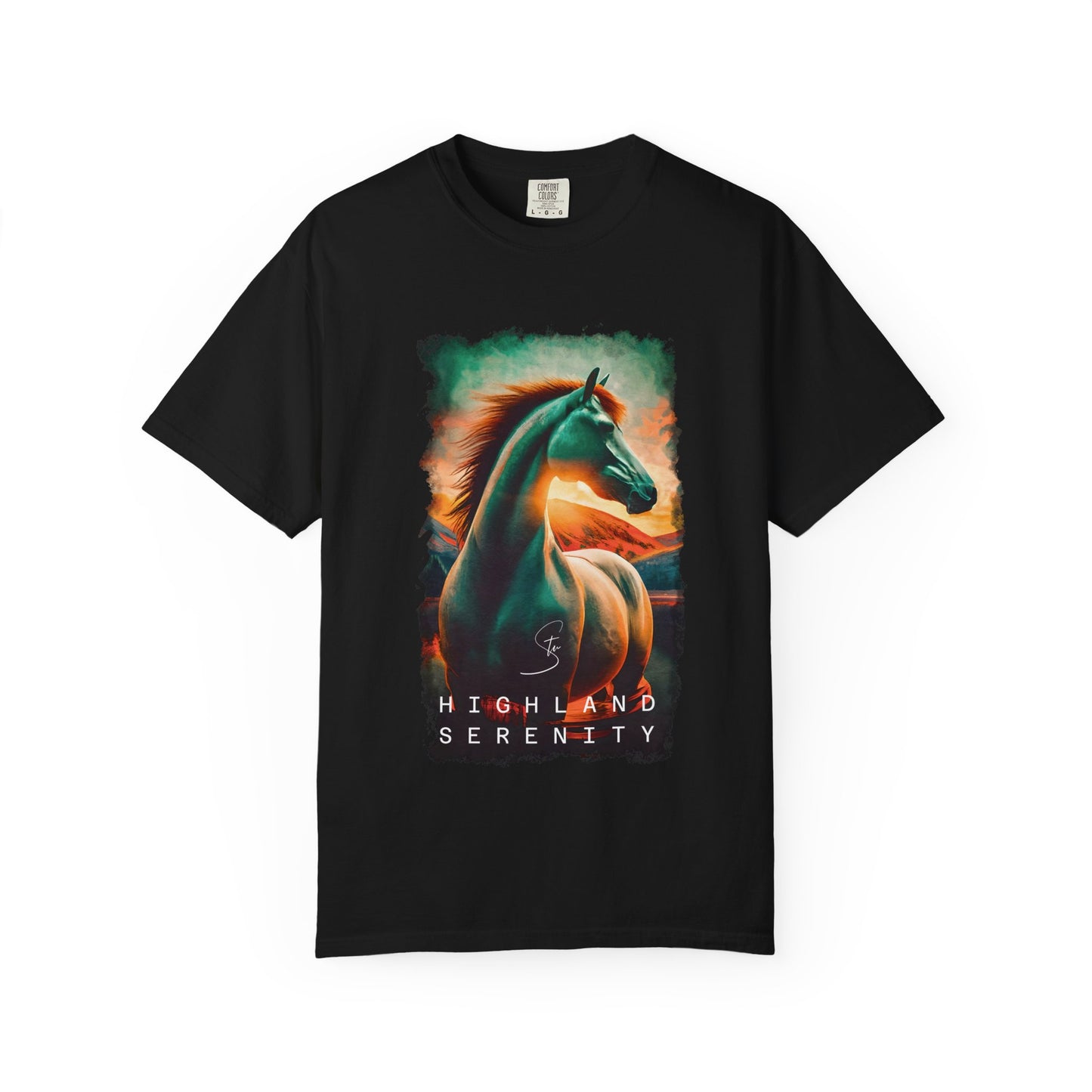 Highland Serenity - Unisex T-Shirt - Artistic Animal Tee for Nature Lovers