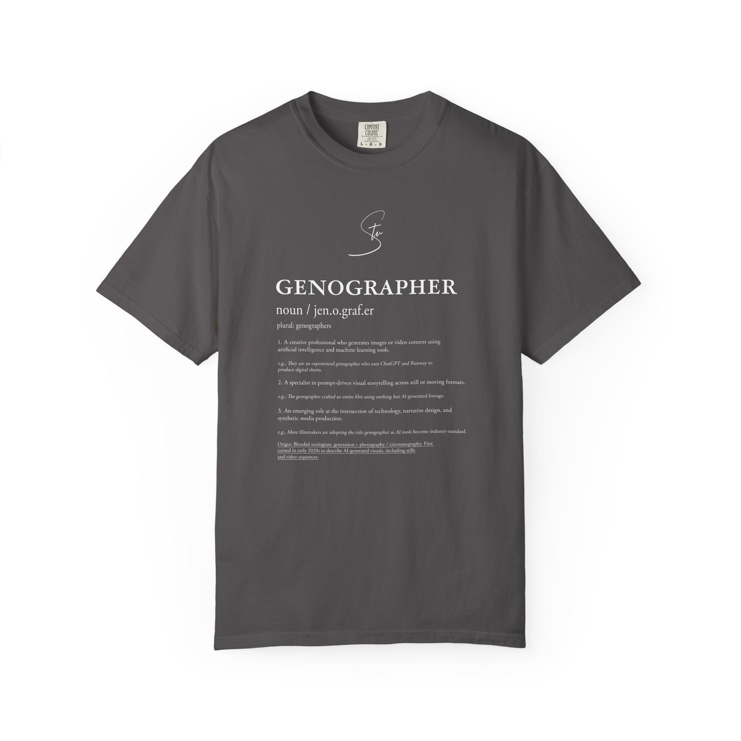 Genographer - Unisex T-Shirt - Genography Tee for Creatives