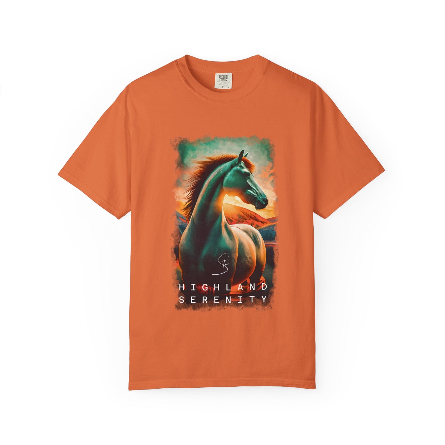 Highland Serenity - Unisex T-Shirt - Artistic Animal Tee for Nature Lovers