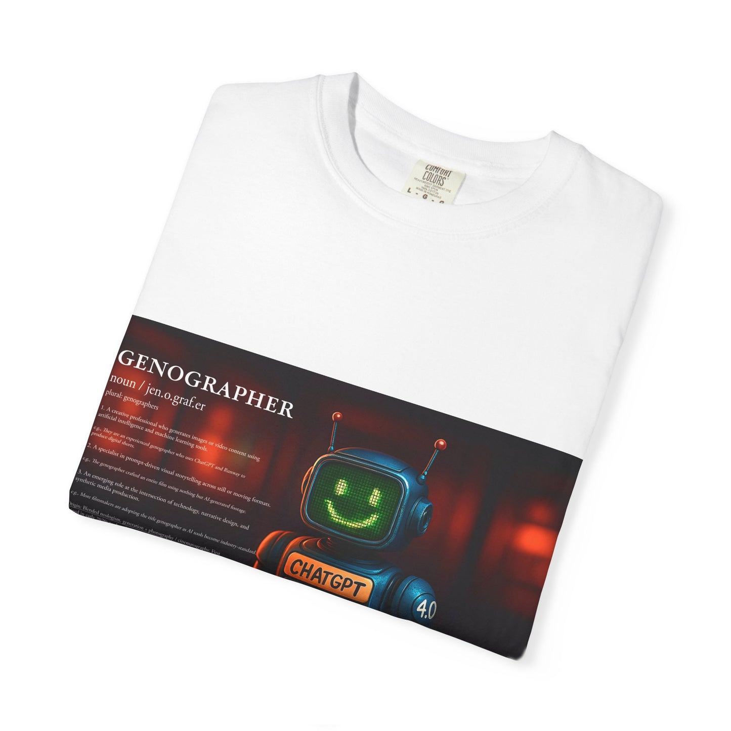 Genographer - Unisex T-Shirt - Robot Tee for AI Genographers