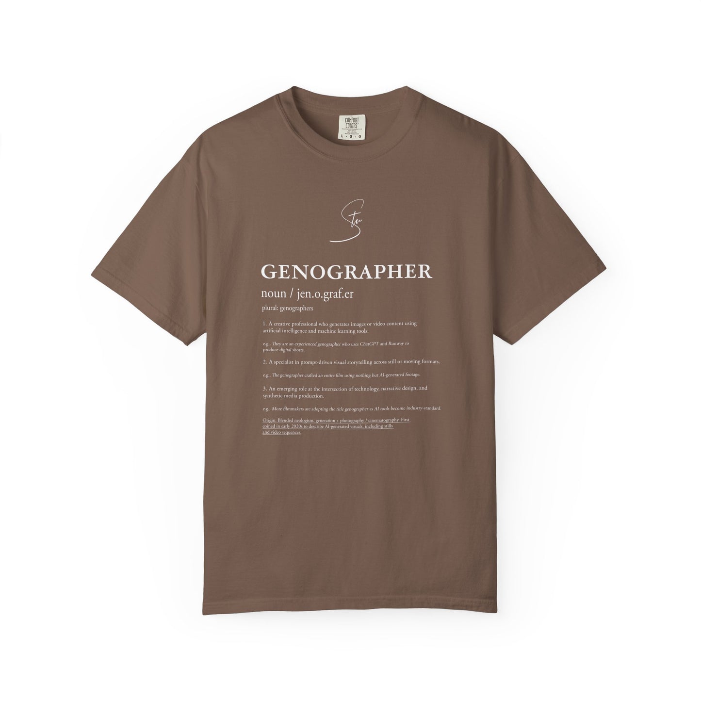Genographer - Unisex T-Shirt - Genography Tee for Creatives