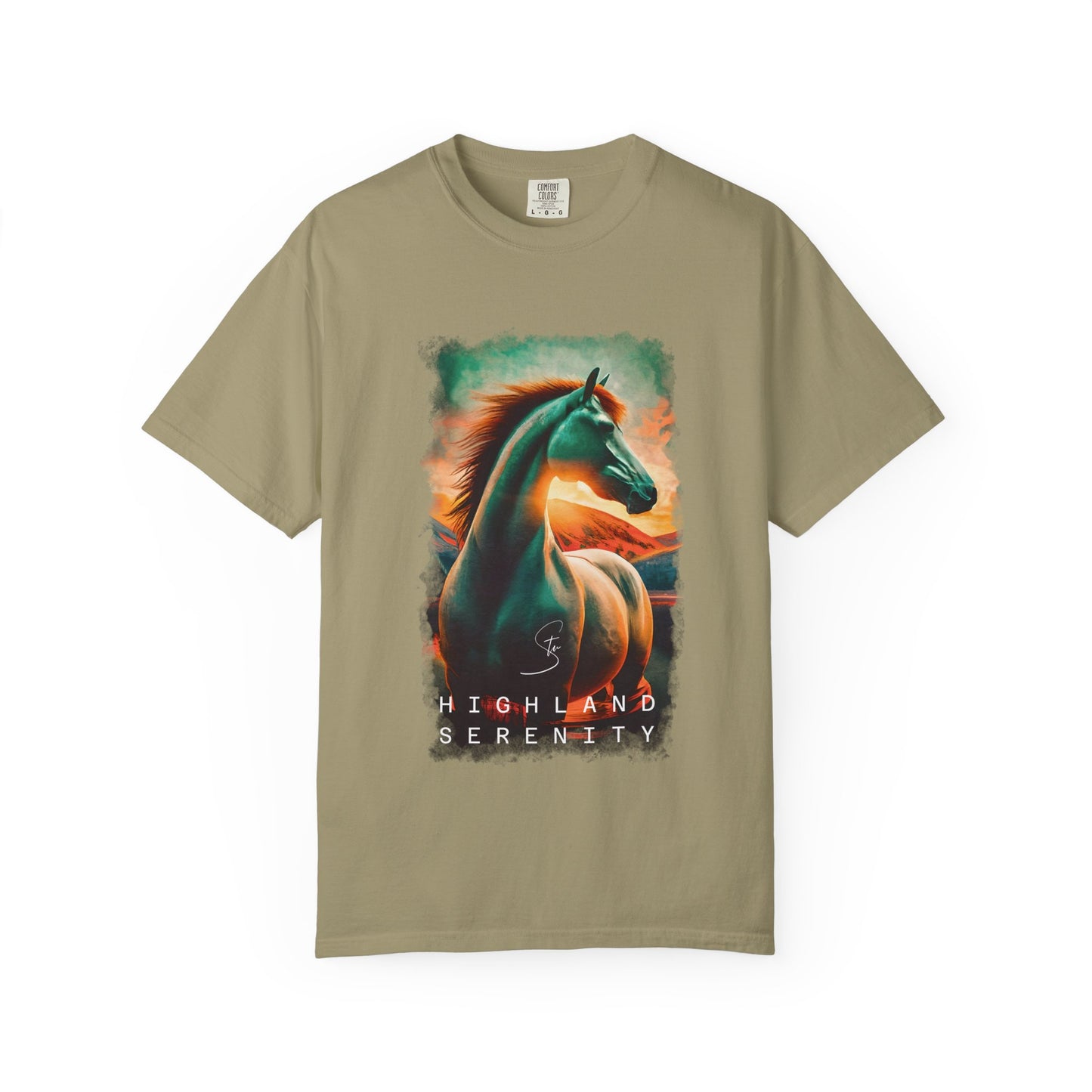 Highland Serenity - Unisex T-Shirt - Artistic Animal Tee for Nature Lovers