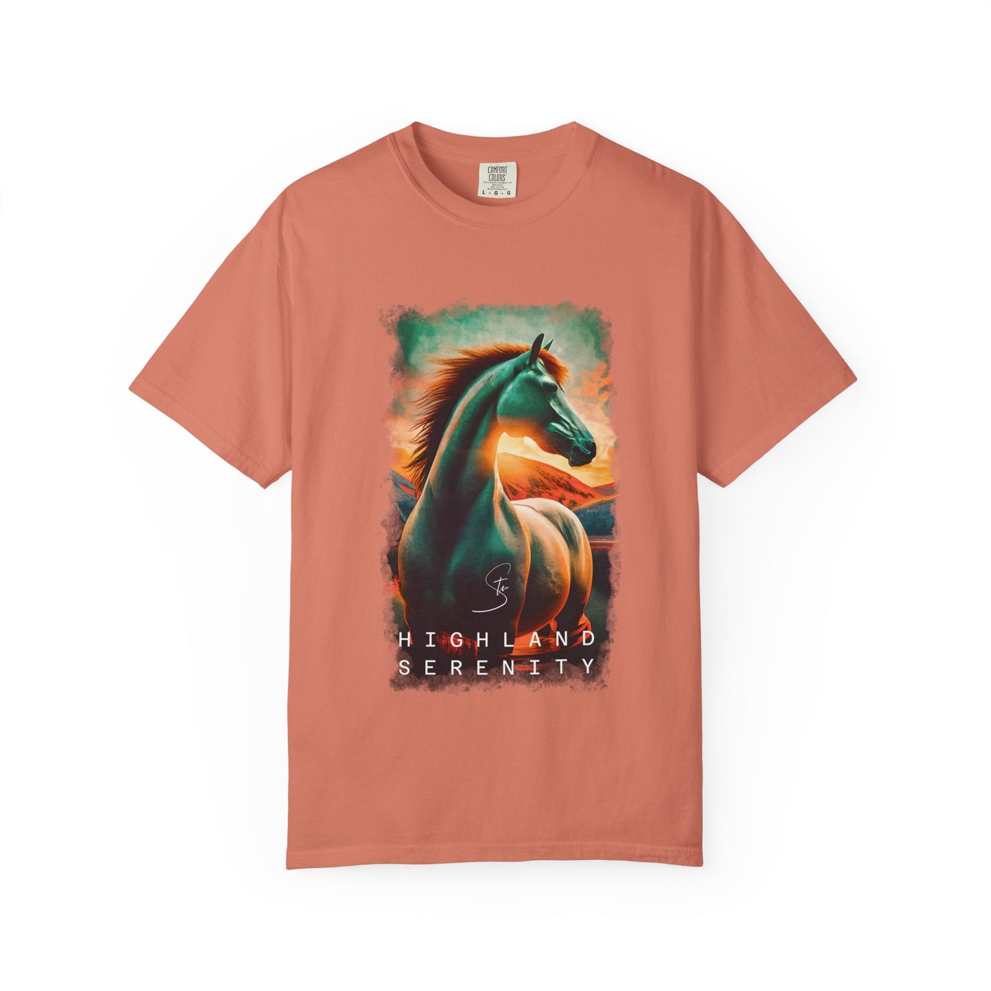 Highland Serenity - Unisex T-Shirt - Artistic Animal Tee for Nature Lovers