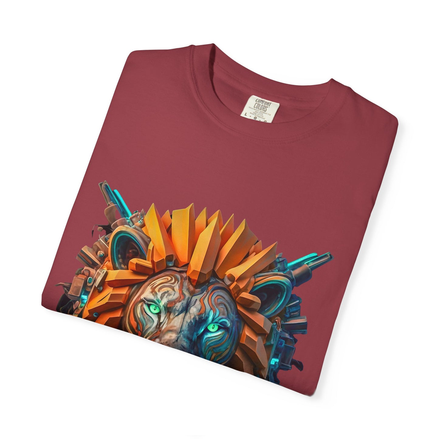 Digital Roar - Unisex T-Shirt - Futuristic Animal Tee for Cyberpunks