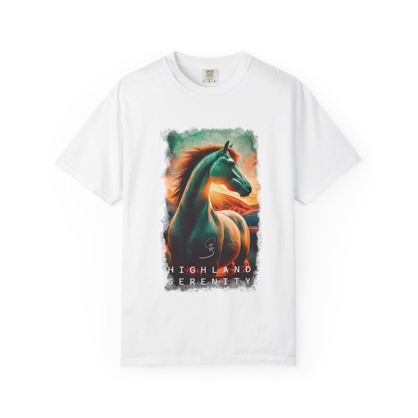 Highland Serenity - Unisex T-Shirt - Artistic Animal Tee for Nature Lovers