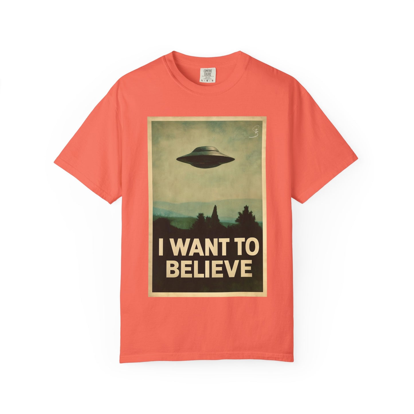 I WANT TO BELIEVE - Unisex T-Shirt - UFO Inspired T-Shirt From a 90's Tv Show