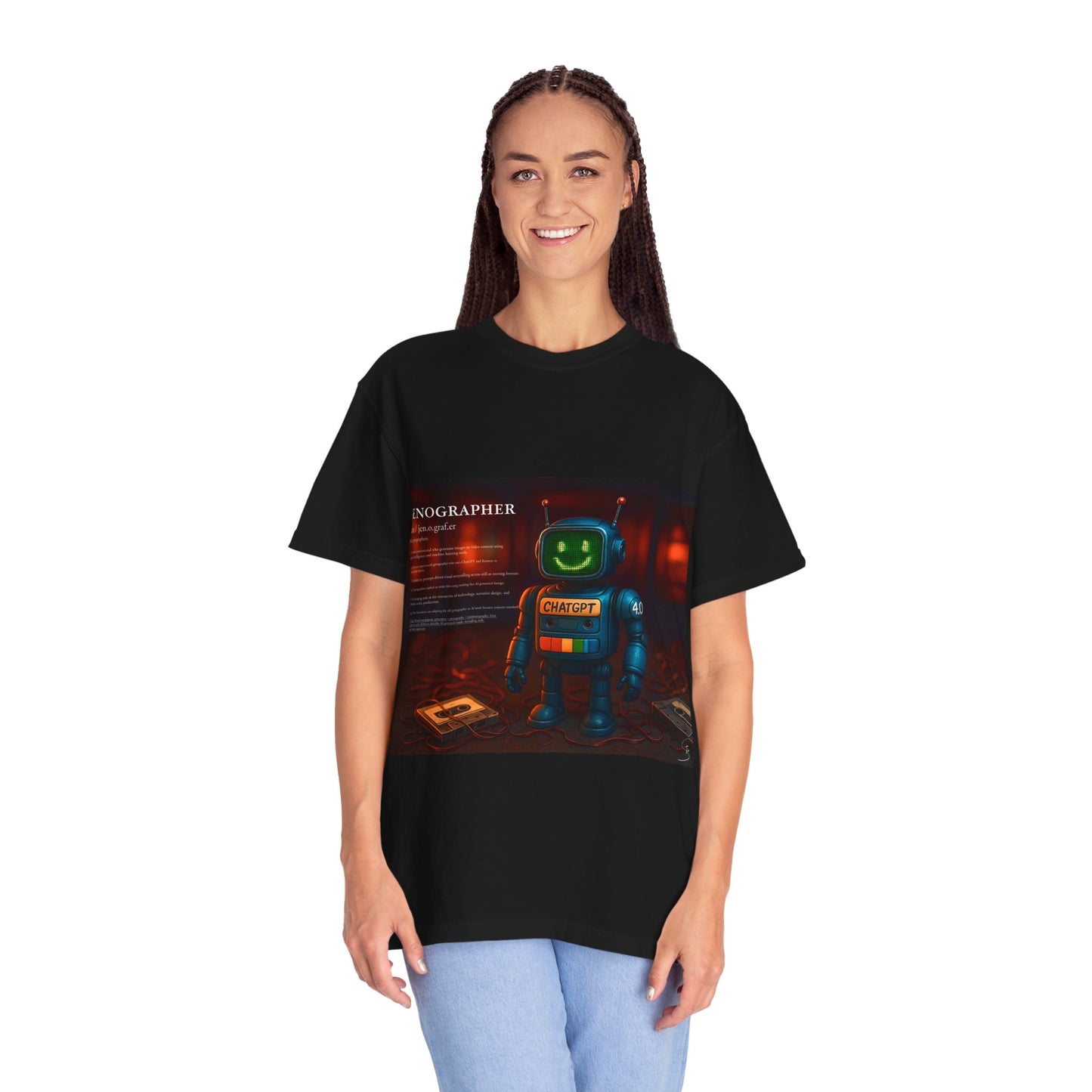 Genographer - Unisex T-Shirt - Robot Tee for AI Genographers