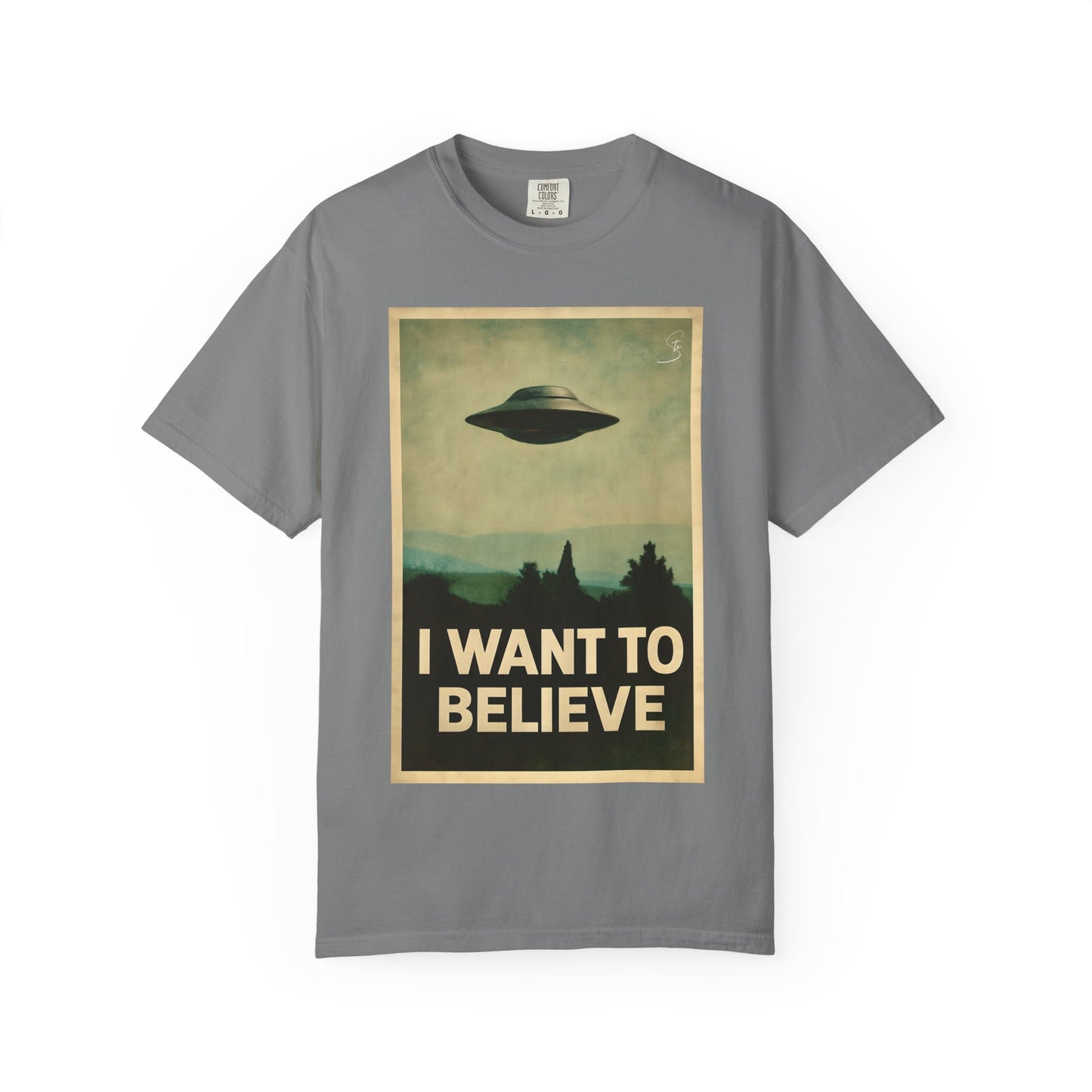 I WANT TO BELIEVE - Unisex T-Shirt - UFO Inspired T-Shirt From a 90's Tv Show