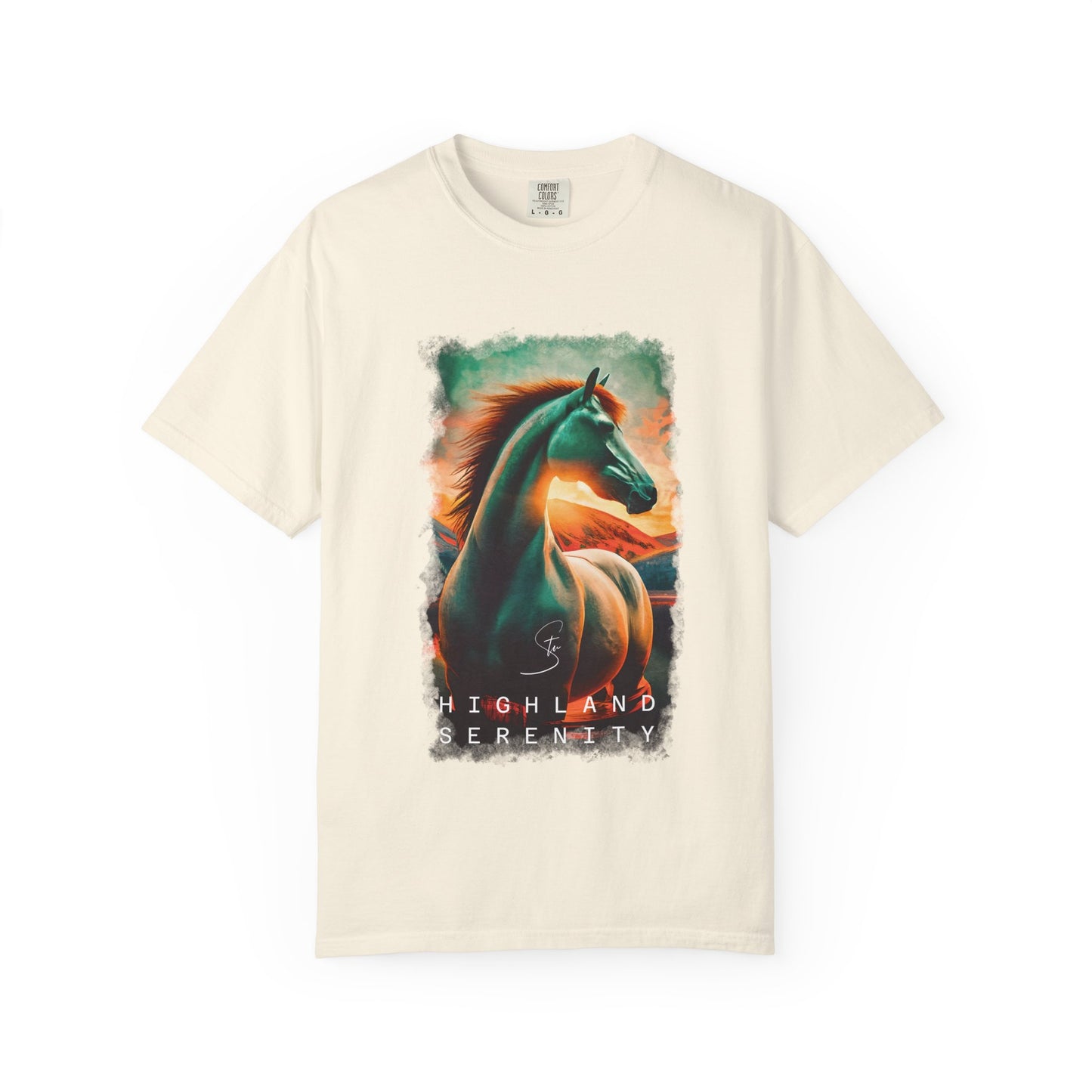 Highland Serenity - Unisex T-Shirt - Artistic Animal Tee for Nature Lovers