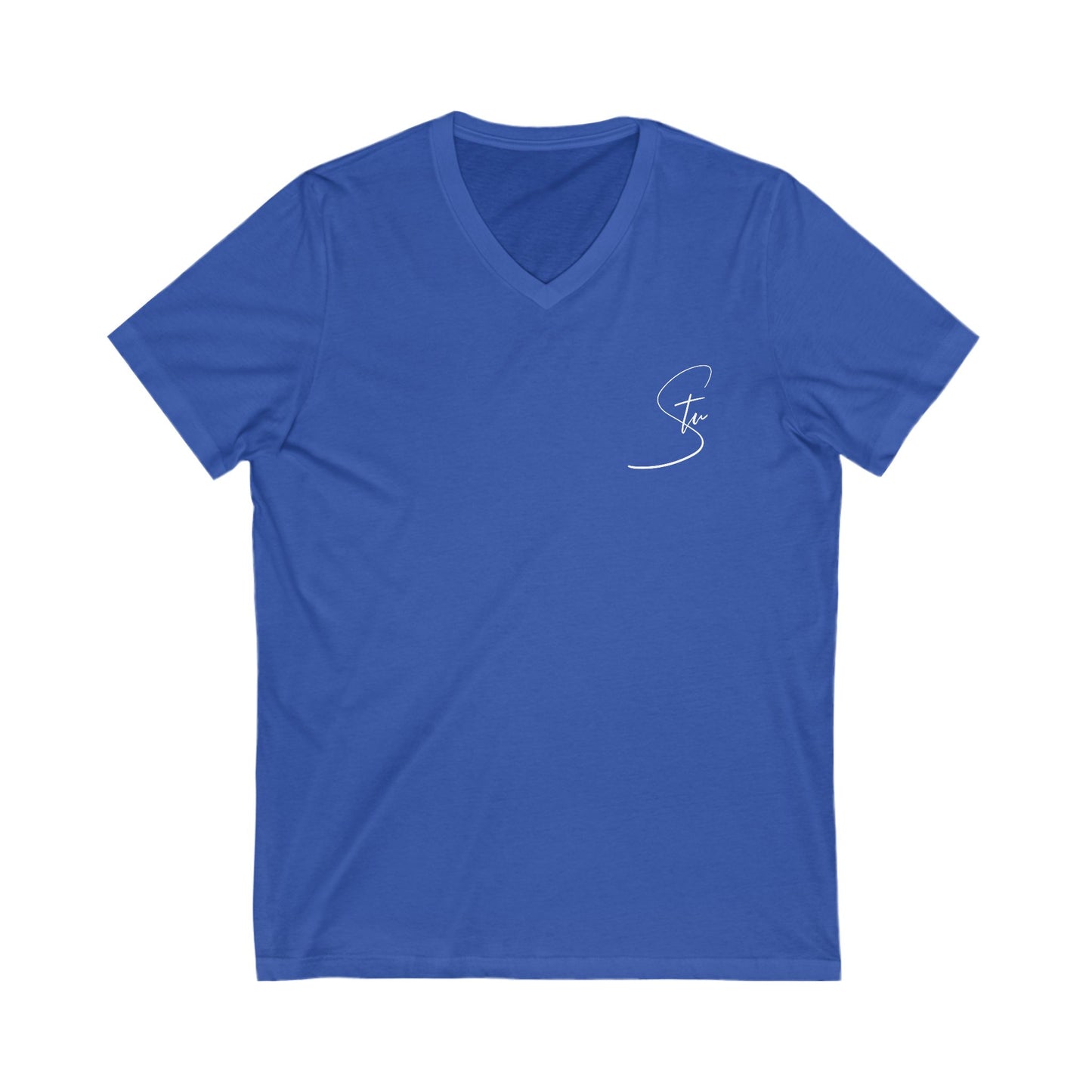 “Stu” - Unisex Jersey Short Sleeve V-Neck Tee
