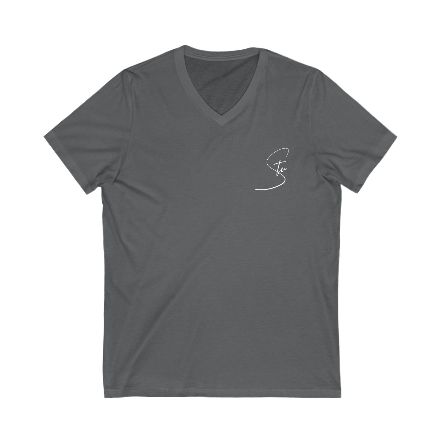 “Stu” - Unisex Jersey Short Sleeve V-Neck Tee