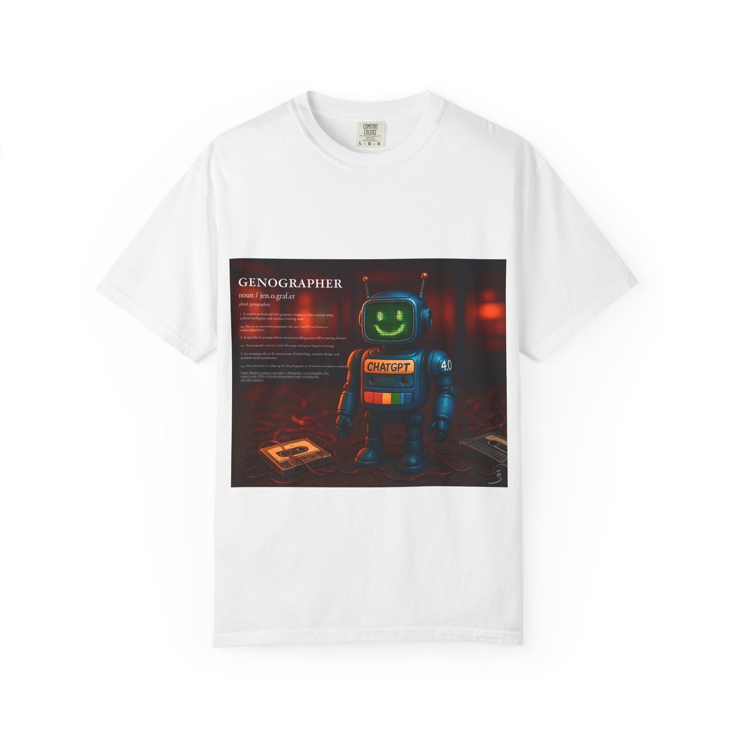 Genographer - Unisex T-Shirt - Robot Tee for AI Genographers