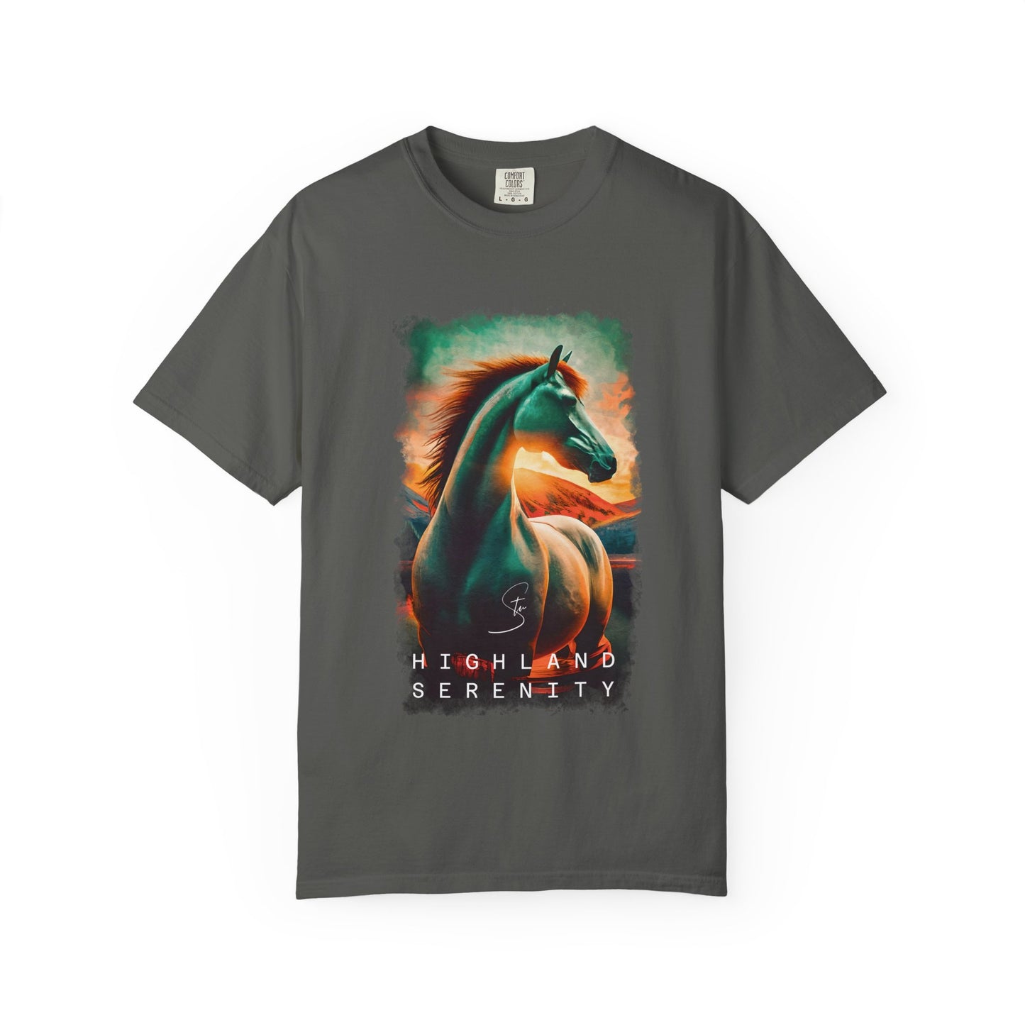 Highland Serenity - Unisex T-Shirt - Artistic Animal Tee for Nature Lovers