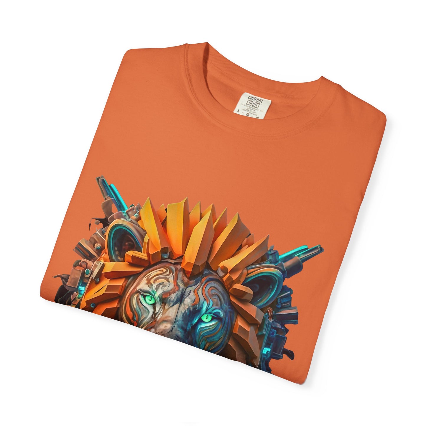 Digital Roar - Unisex T-Shirt - Futuristic Animal Tee for Cyberpunks