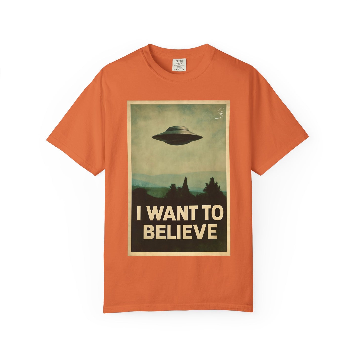 I WANT TO BELIEVE - Unisex T-Shirt - UFO Inspired T-Shirt From a 90's Tv Show