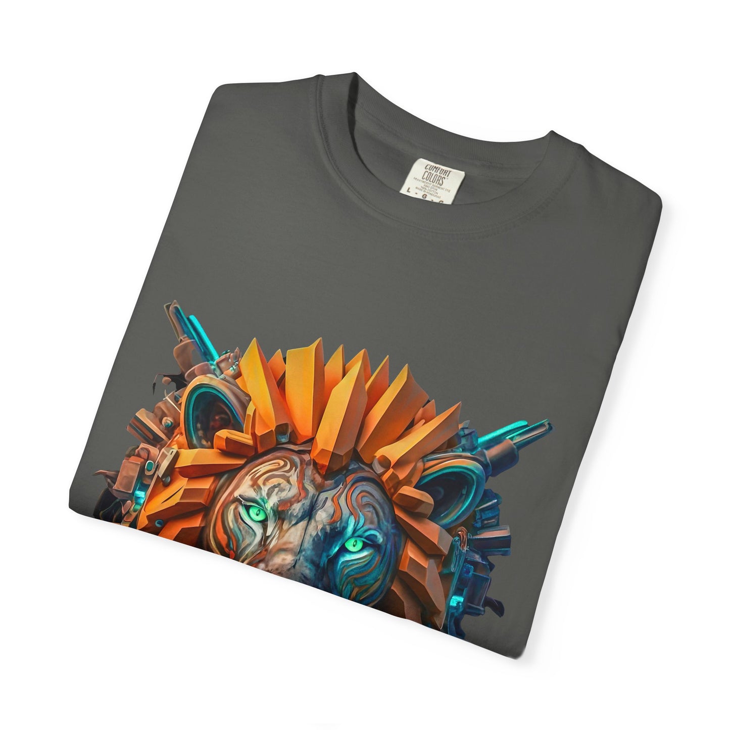 Digital Roar - Unisex T-Shirt - Futuristic Animal Tee for Cyberpunks