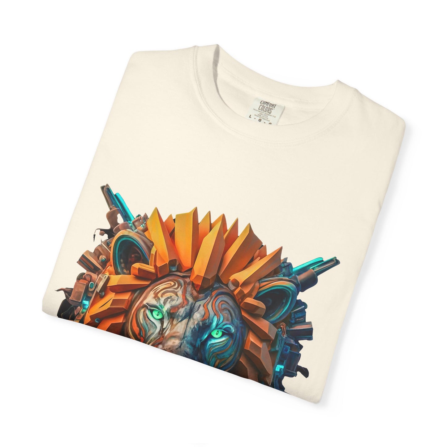 Digital Roar - Unisex T-Shirt - Futuristic Animal Tee for Cyberpunks