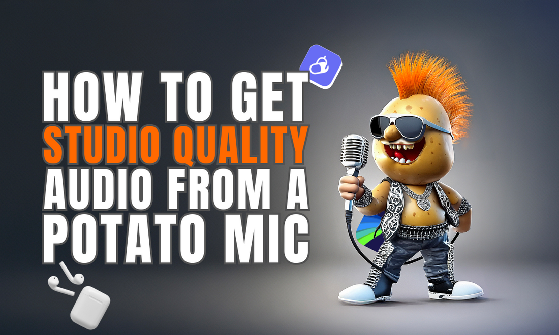 How To Get "Studio Quality Audio" From The Potato 🥔 Mic 🎙️ On Your Headphones