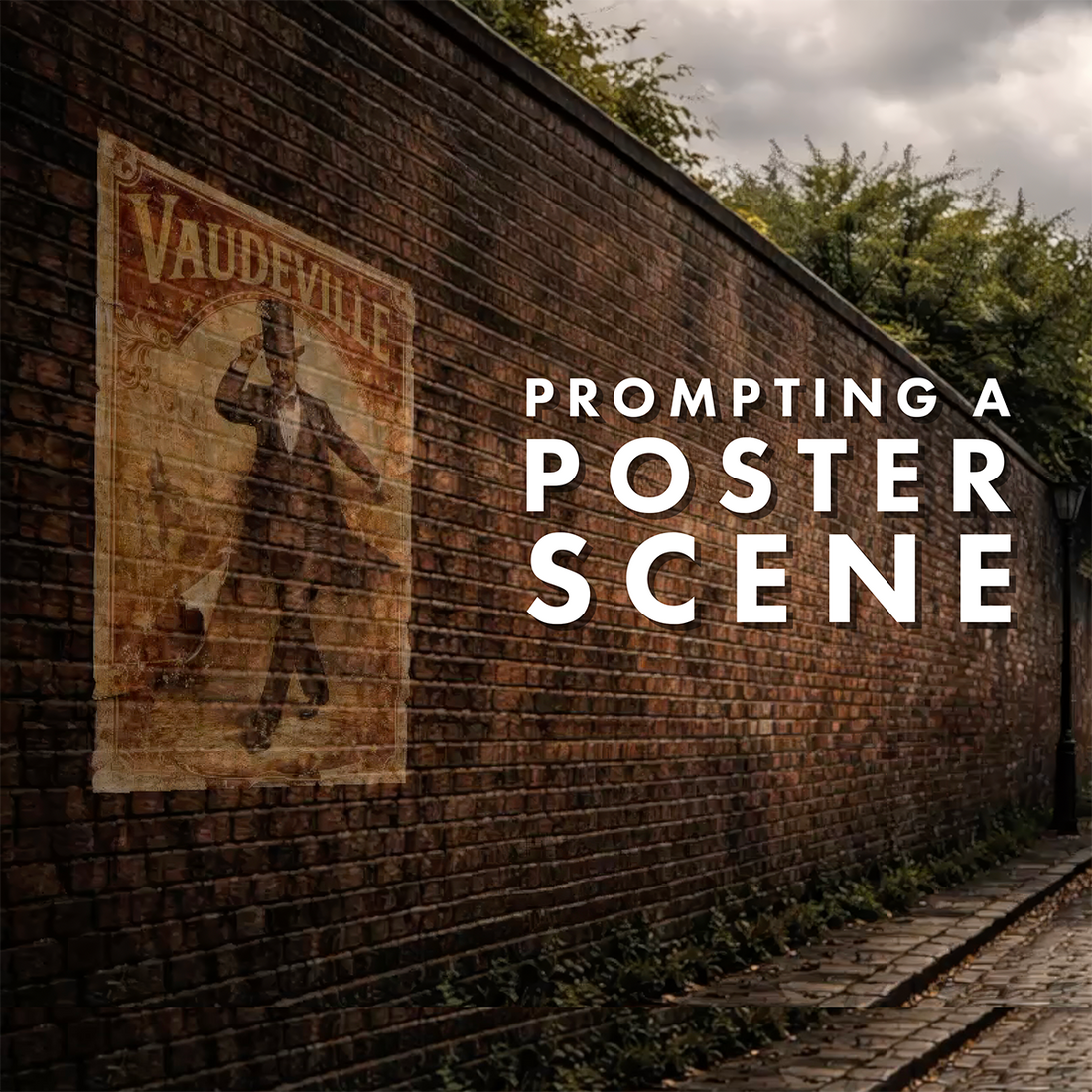 Before the Nodes: Prompting a Poster Scene for a Perspective Pinning Technique