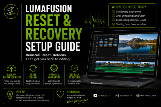 Reset & Recovery Settings for LumaFusion