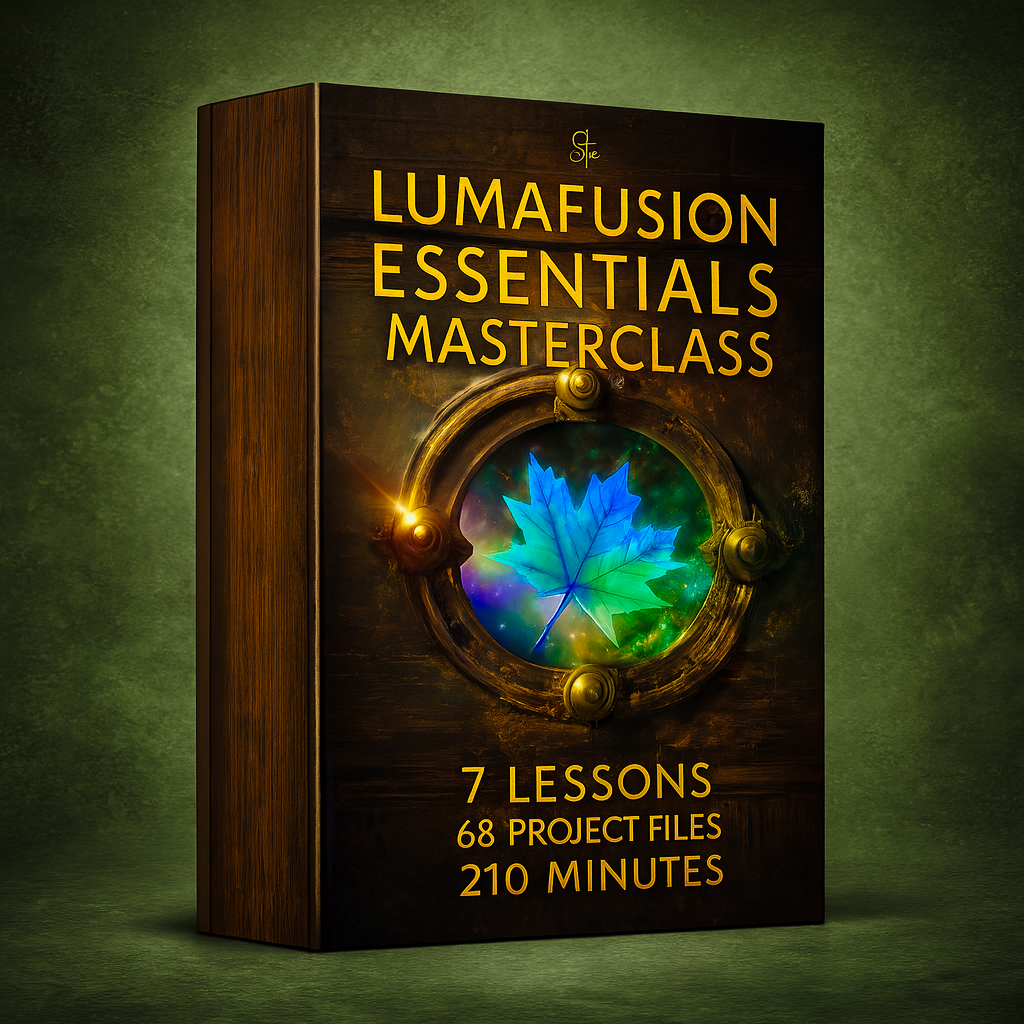 LumaFusion Essentials Masterclass - 7 Lessons - 68 Project Files - 210 Minutes