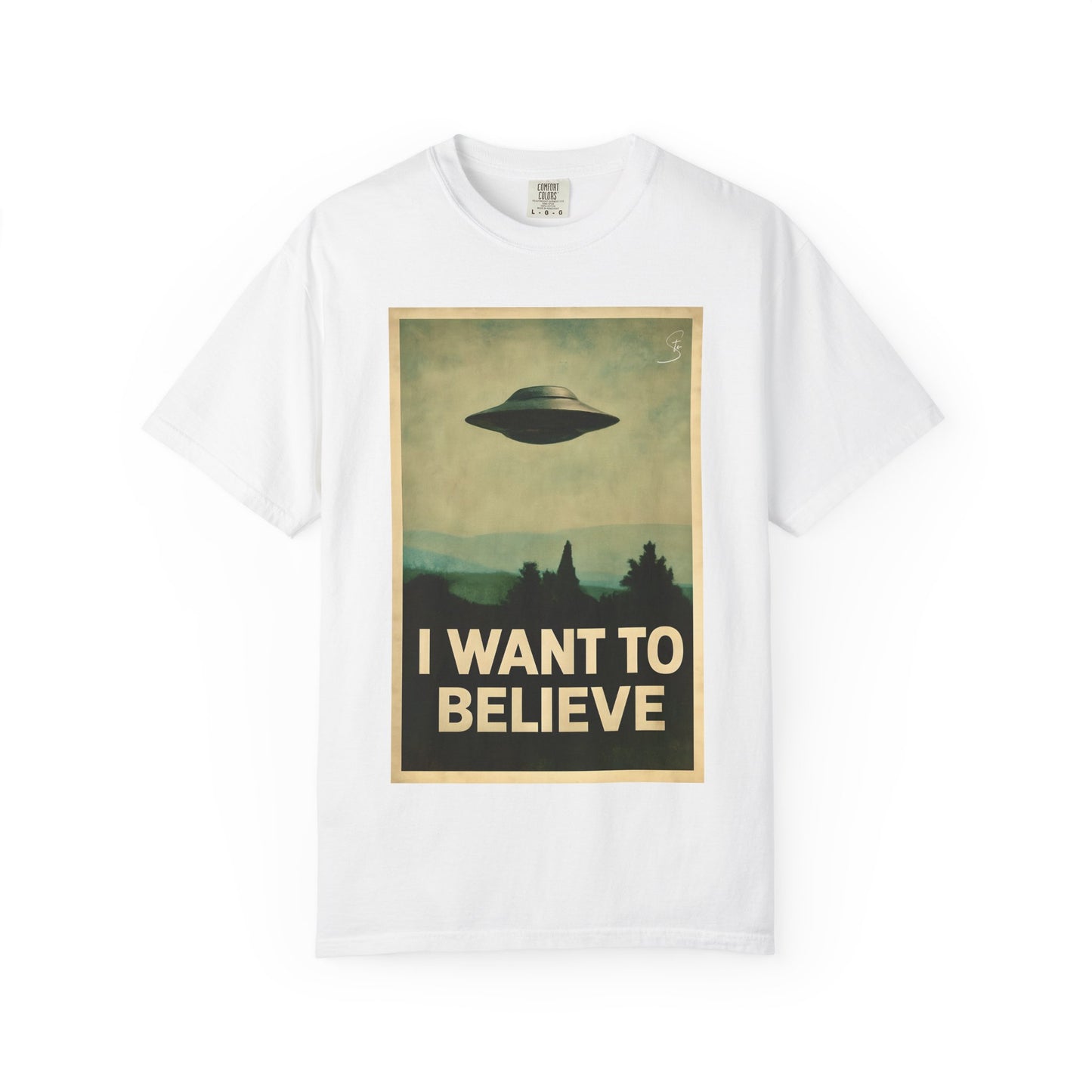 I WANT TO BELIEVE - Unisex T-Shirt - UFO Inspired T-Shirt From a 90's Tv Show