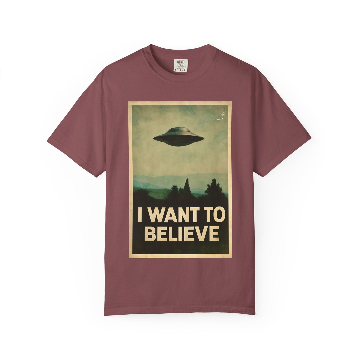 I WANT TO BELIEVE - Unisex T-Shirt - UFO Inspired T-Shirt From a 90's Tv Show