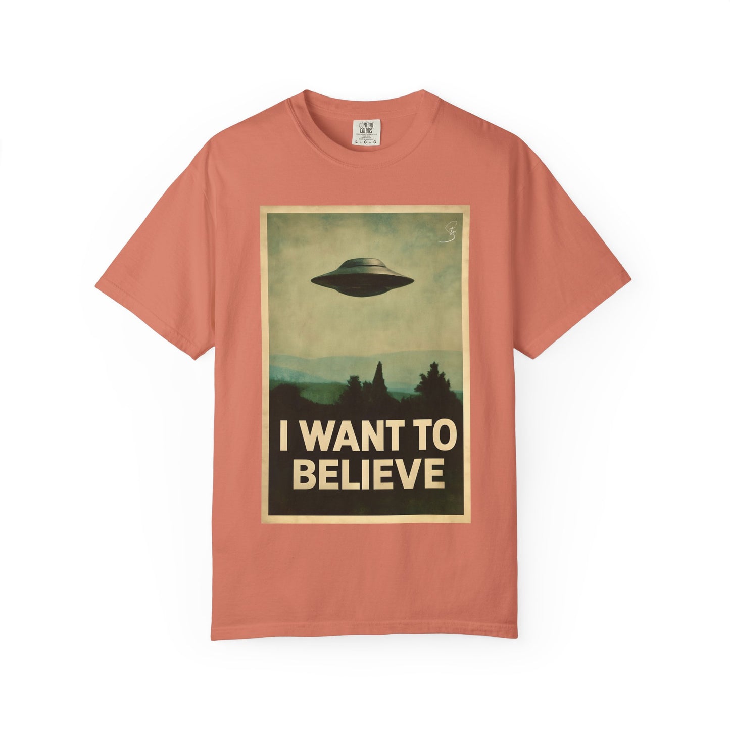 I WANT TO BELIEVE - Unisex T-Shirt - UFO Inspired T-Shirt From a 90's Tv Show