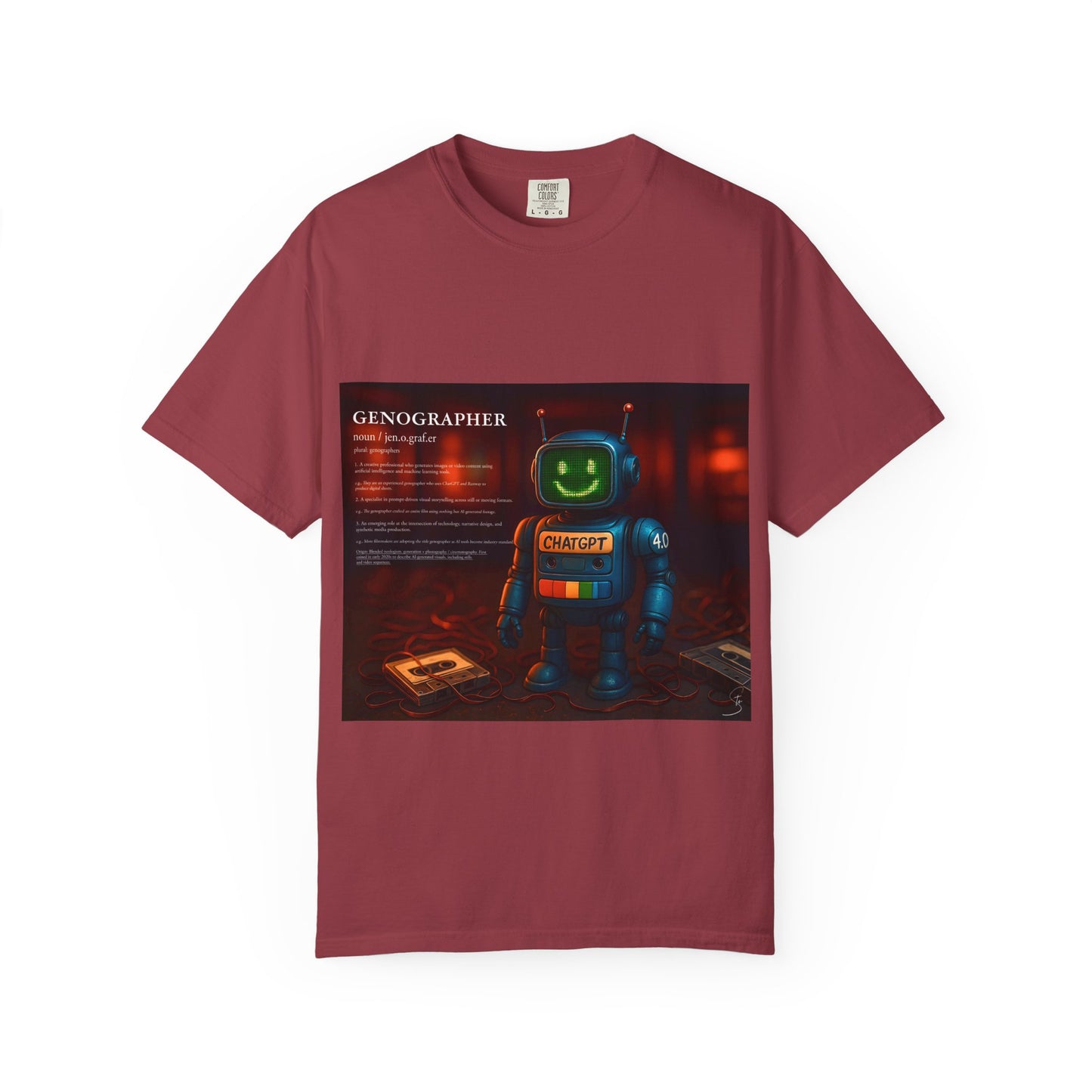 Genographer - Unisex T-Shirt - Robot Tee for AI Genographers